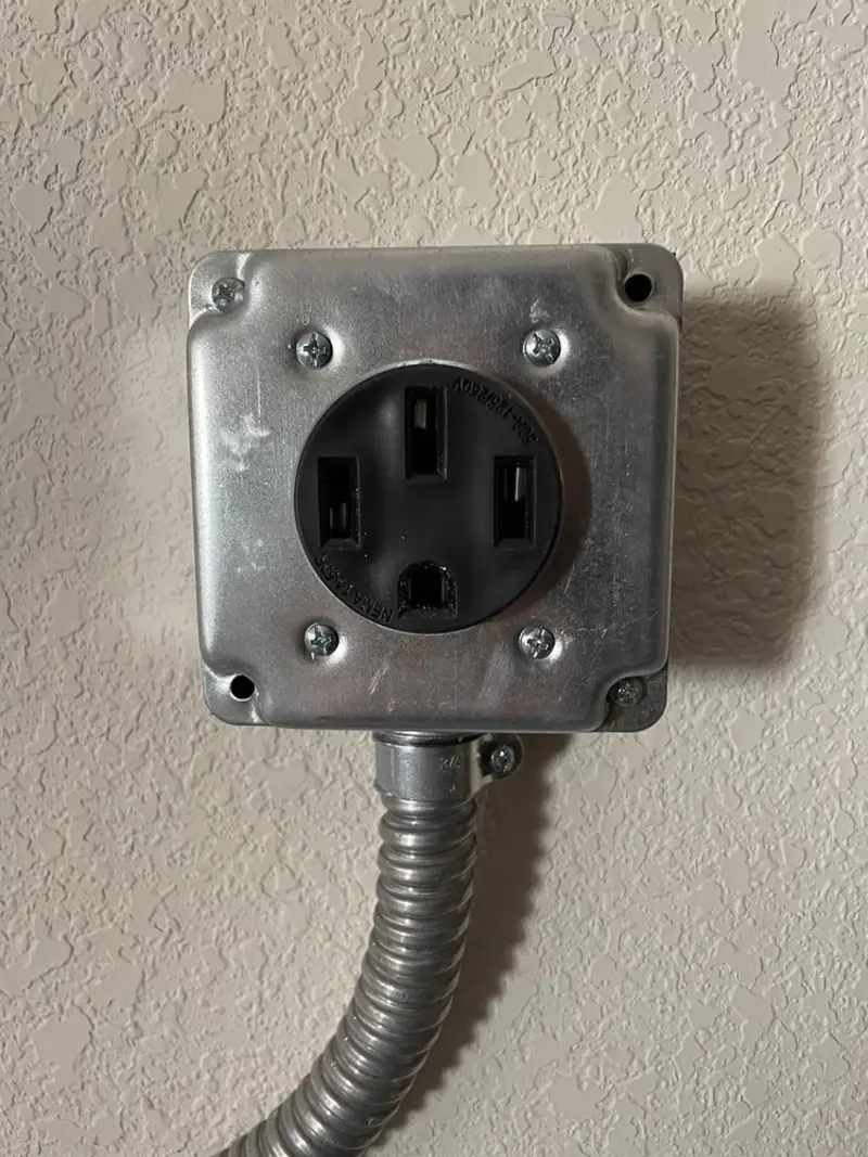NEMA 14-50 outlet installed for Smart Home Electrical in Brewton